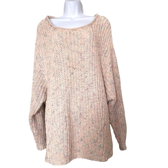 Free People Neon Lights Oversize Knit Sweater in Confetti Combo. Size M. - Picture 7 of 15